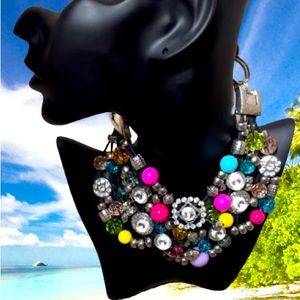 Chunky Statement Necklace | Colorful